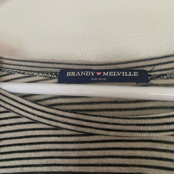 Brandy Melville Striped Oversized T-shirt Dress - Picture 3 of 5